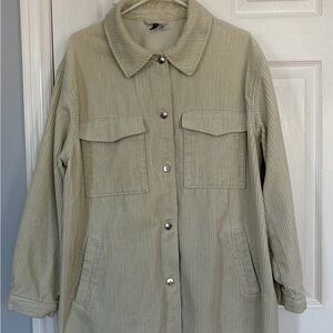 Women's Corduroy Jacket - Sage Green